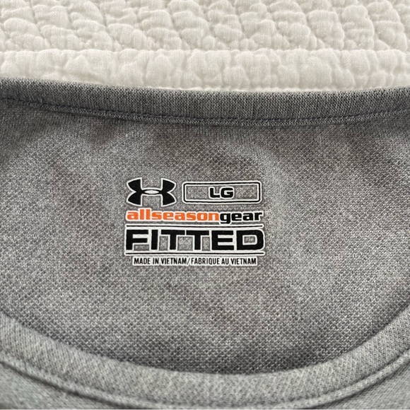 Under Armour Women's Large Fitted All Season Gear Gray Long Sleeve Pullover Top - Picture 2 of 16